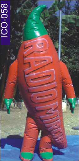 Radio Mirchi Chilli Inflatable Costume