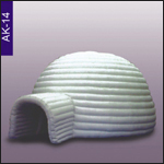 White Igloo Tent, click here to see large picture.