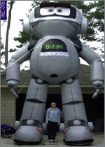 Robot Shape Inflatable, click here to see large picture.