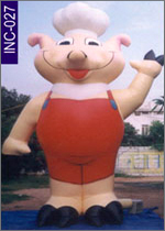 Inflatable Chef Pig, click here to see large picture.