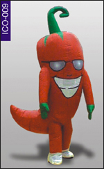Chilli Inflatable Costume, click here to see large picture.