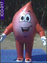 Blood Drop Inflatable Costume, click here to see large picture.