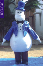 Snow Man Inflatable Costume, click here to see large picture.