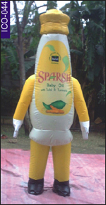 Sparsh Bottle Shape Inflatable Costume, click here to see large picture.