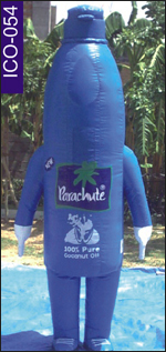Parachute Bottle Shape Inflatable Costume, click here to see large picture.