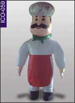 Papa Chef Inflatable Costume, click here to see large picture.