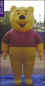 Pooh Inflatable Costume, click here to see large picture.