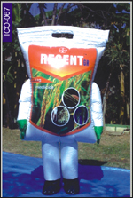 Regent Pouch Shape Inflatable Costume, click here to see large picture.