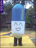 Capsule Shape Inflatable Costume, click here to see large picture.