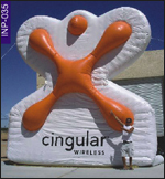 Cingular Logo Inflatable, click here to see large picture.
